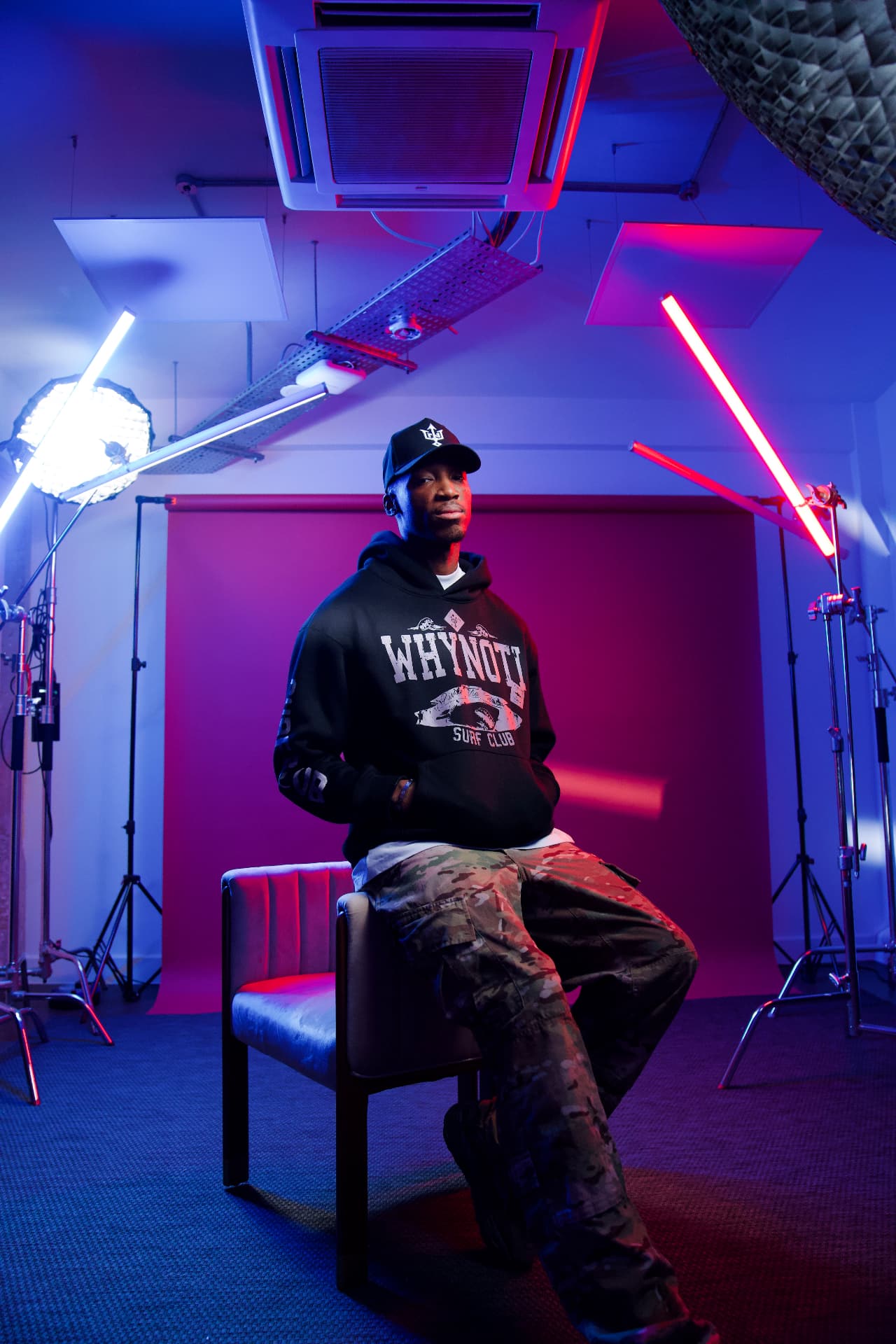 Kofi Josephs in a Why Not I studio photograph
